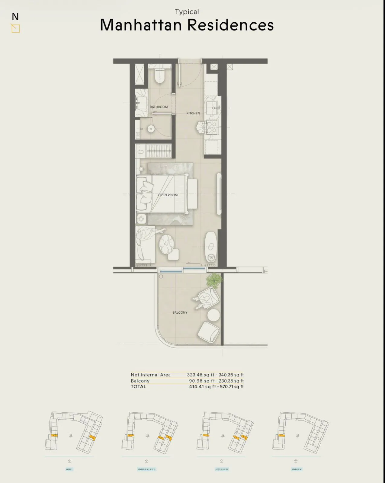 Mondrian Al Marjan Island — Floor plans 1